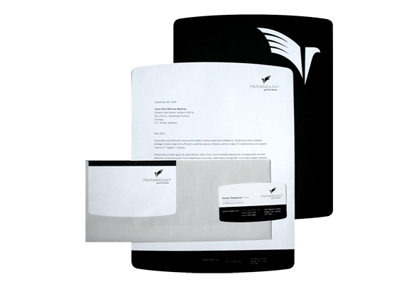 Paramount corporate stationery
